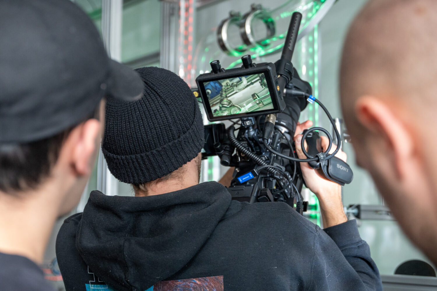 Klimahandwerk Filmset — Lichtaufbau Werkstatt